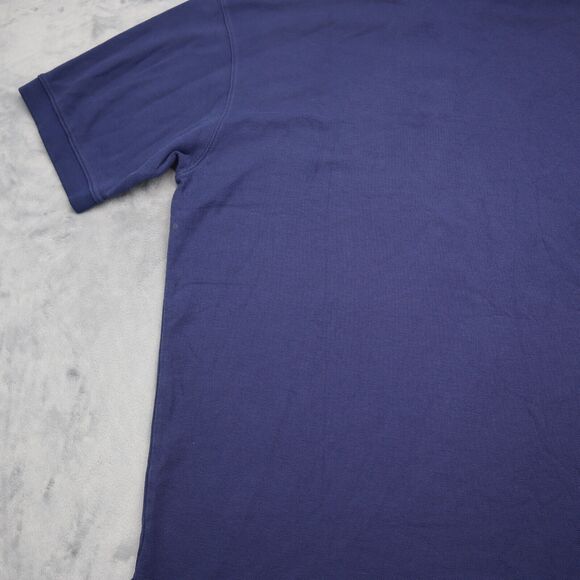 L L Bean Shirt Mens Medium Blue Polo Short Sleeve Collar Neck Tee - Picture 15 of 16